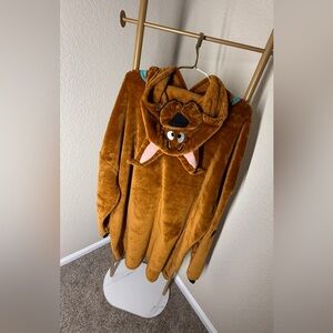 Scooby-Doo Hoodie dress Plush Brown Hooded Women's Robe with Fun Design